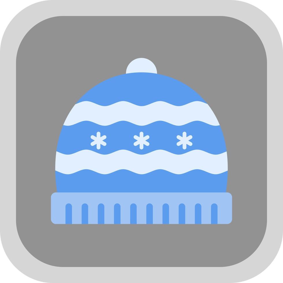 design de ícone de vetor de boné de inverno