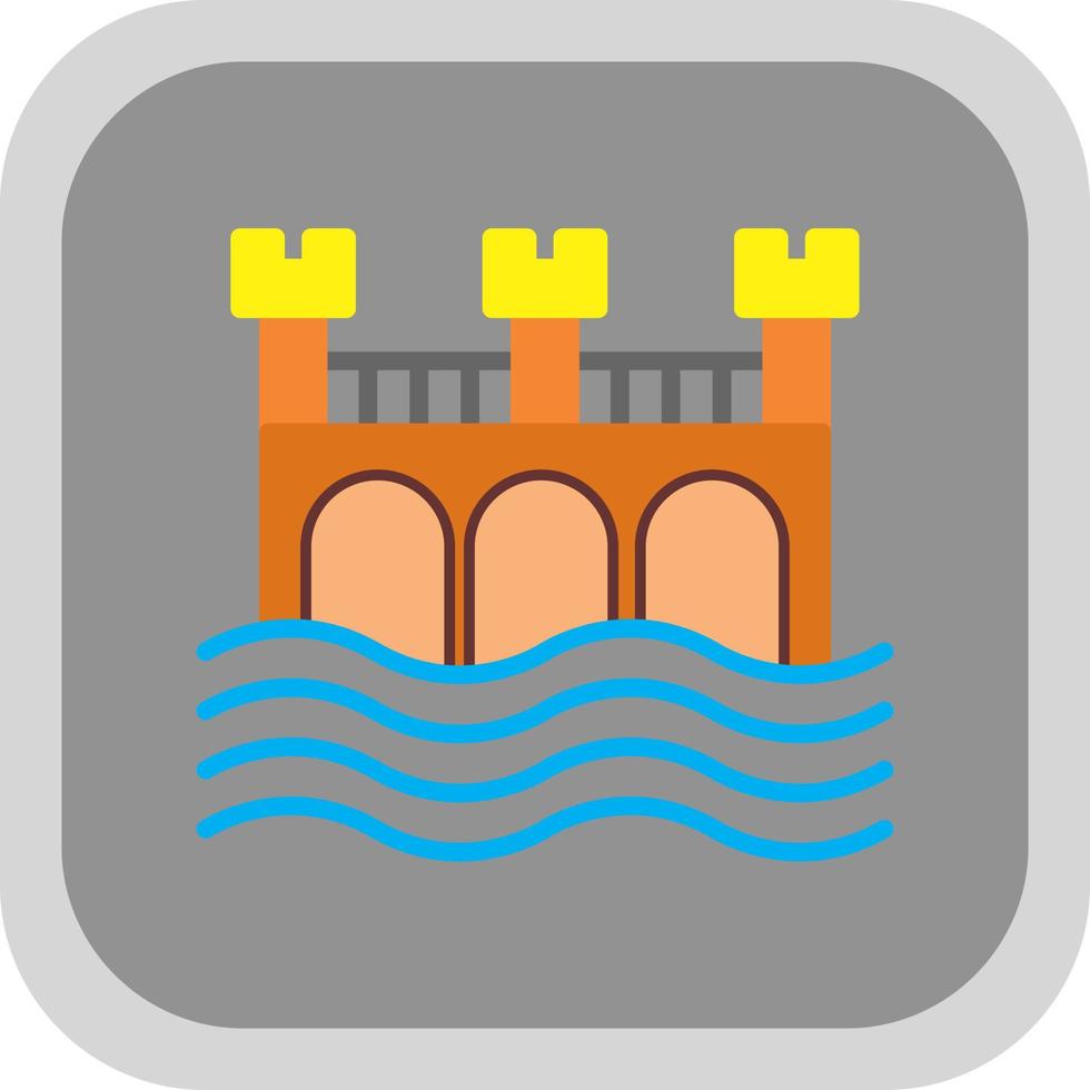 design de ícone de vetor de ponte de água