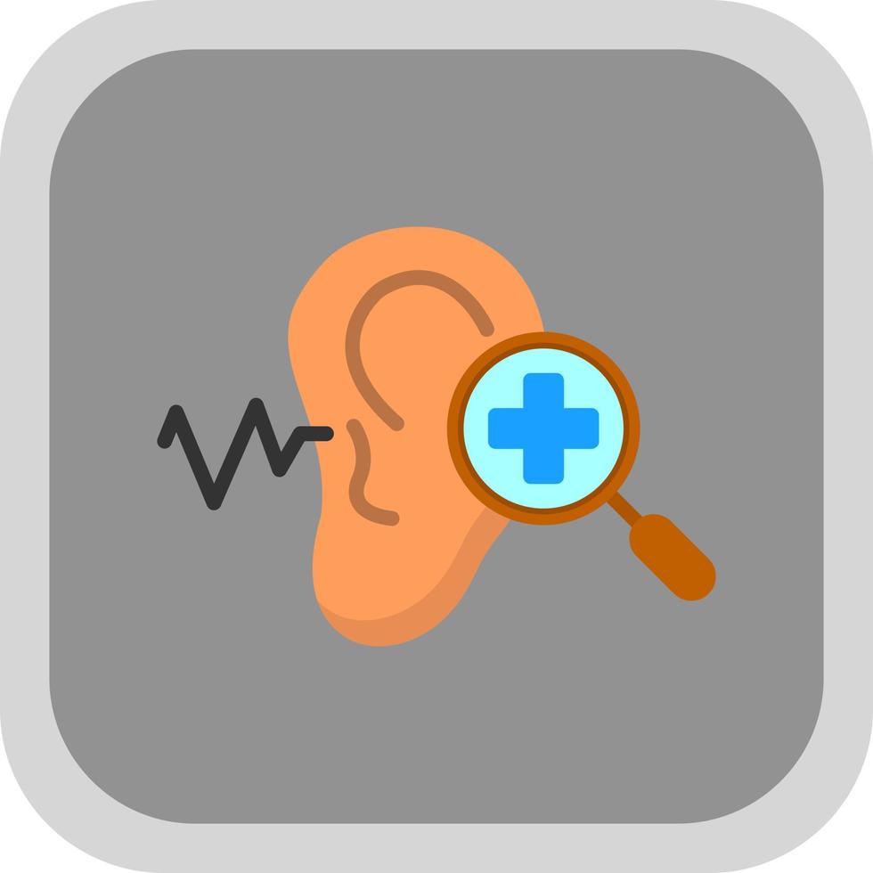 design de ícone vetorial de check-up auditivo vetor