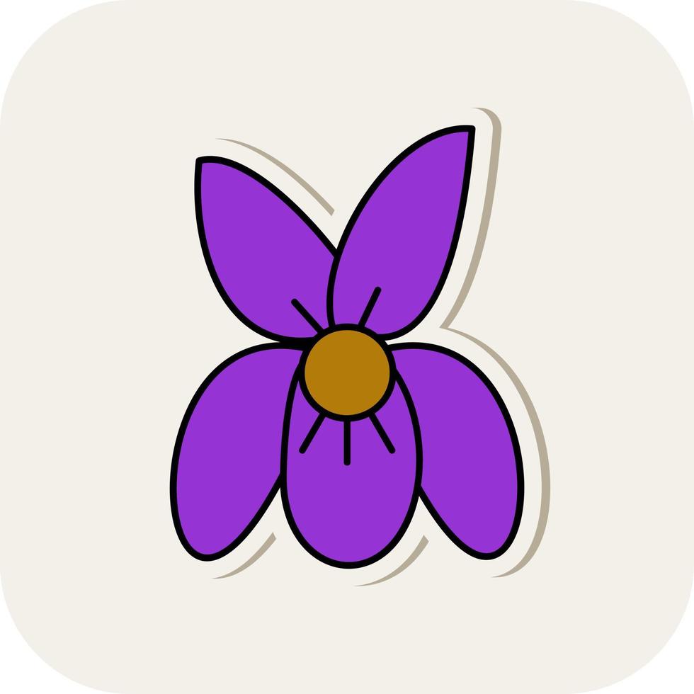 design de ícone de vetor violeta