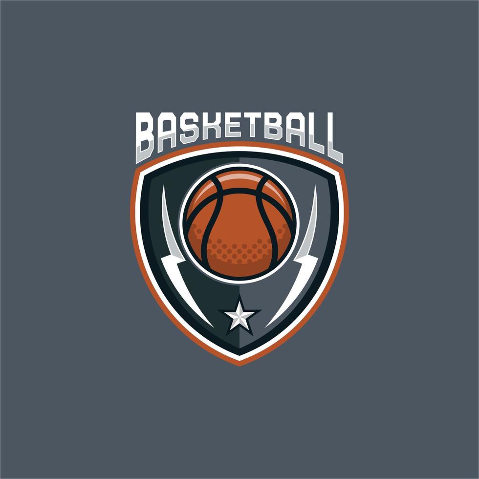 basquetebol esporte emblema logotipo vetor
