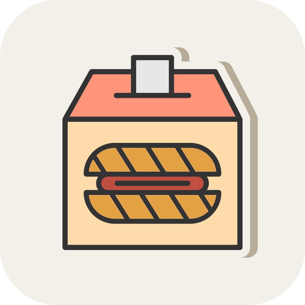 design de ícone de vetor de doação de pão