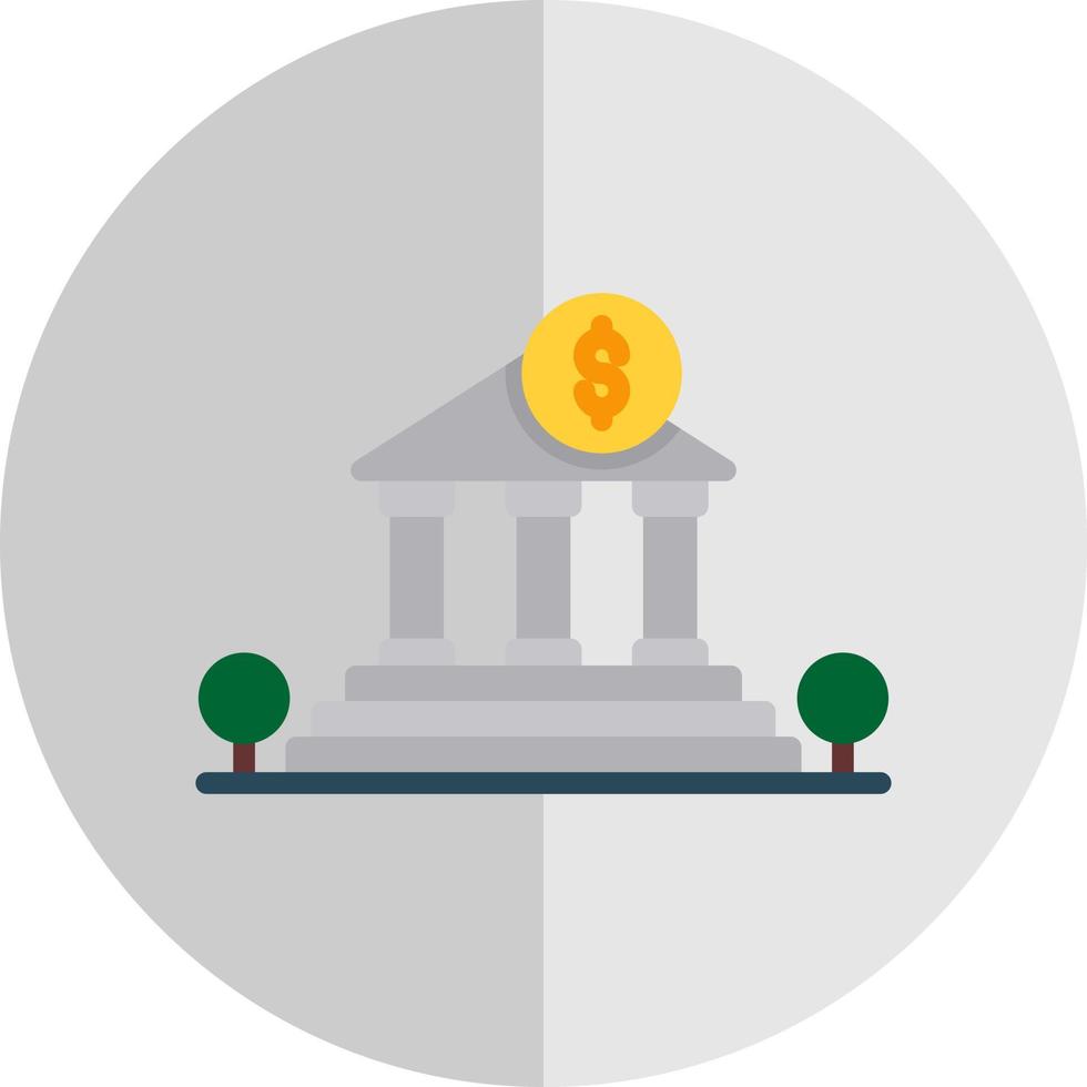 design de ícone de vetor de banco