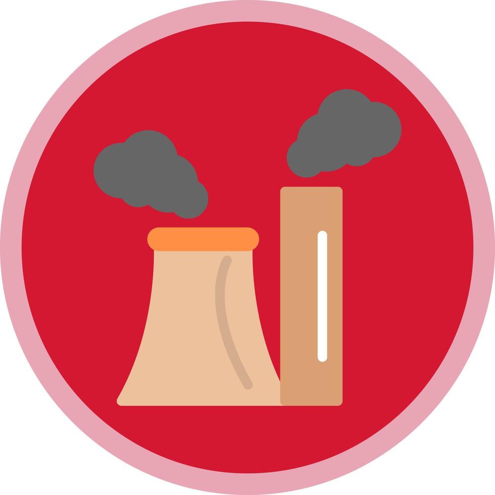 design de ícone de vetor de poluição de chaminé