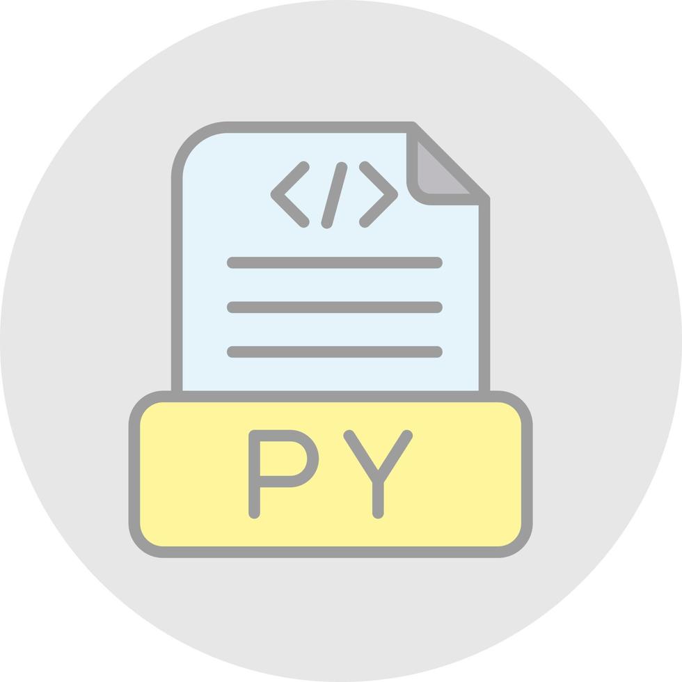 design de ícone de vetor de arquivo python