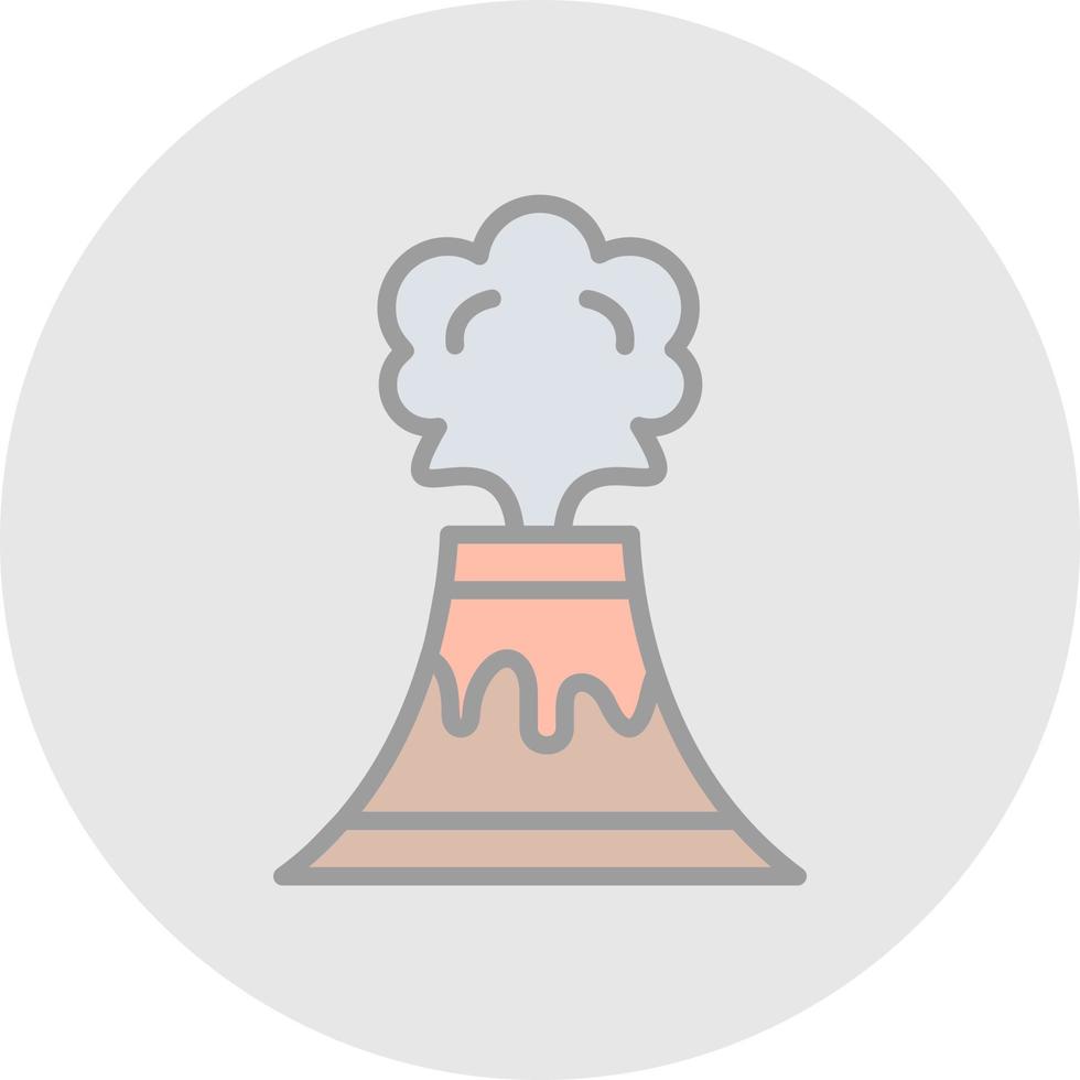 design de ícone de vetor de vulcão