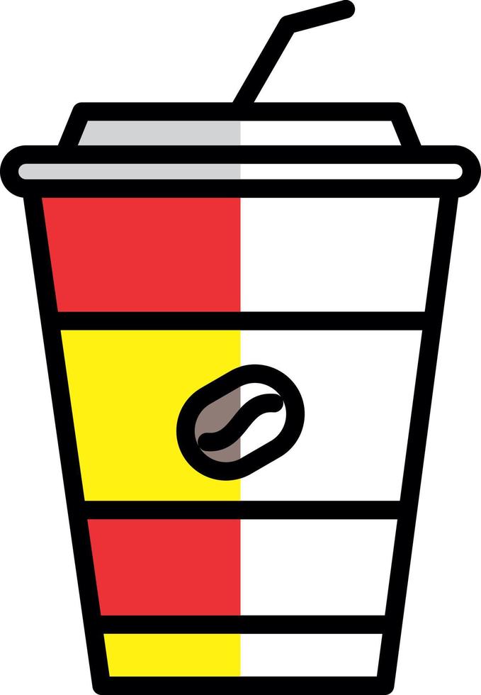 design de ícone de vetor de café gelado