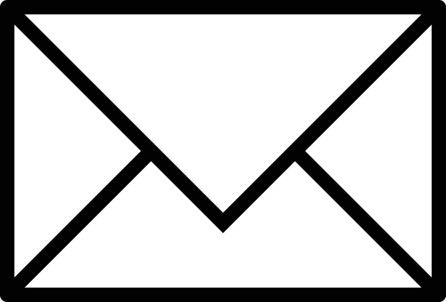 ilustração vetorial de ícone de envelope de e-mail vetor