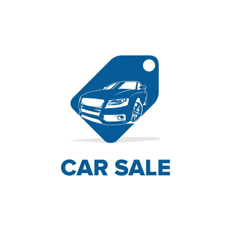 logotipo carro para venda companhia vetor