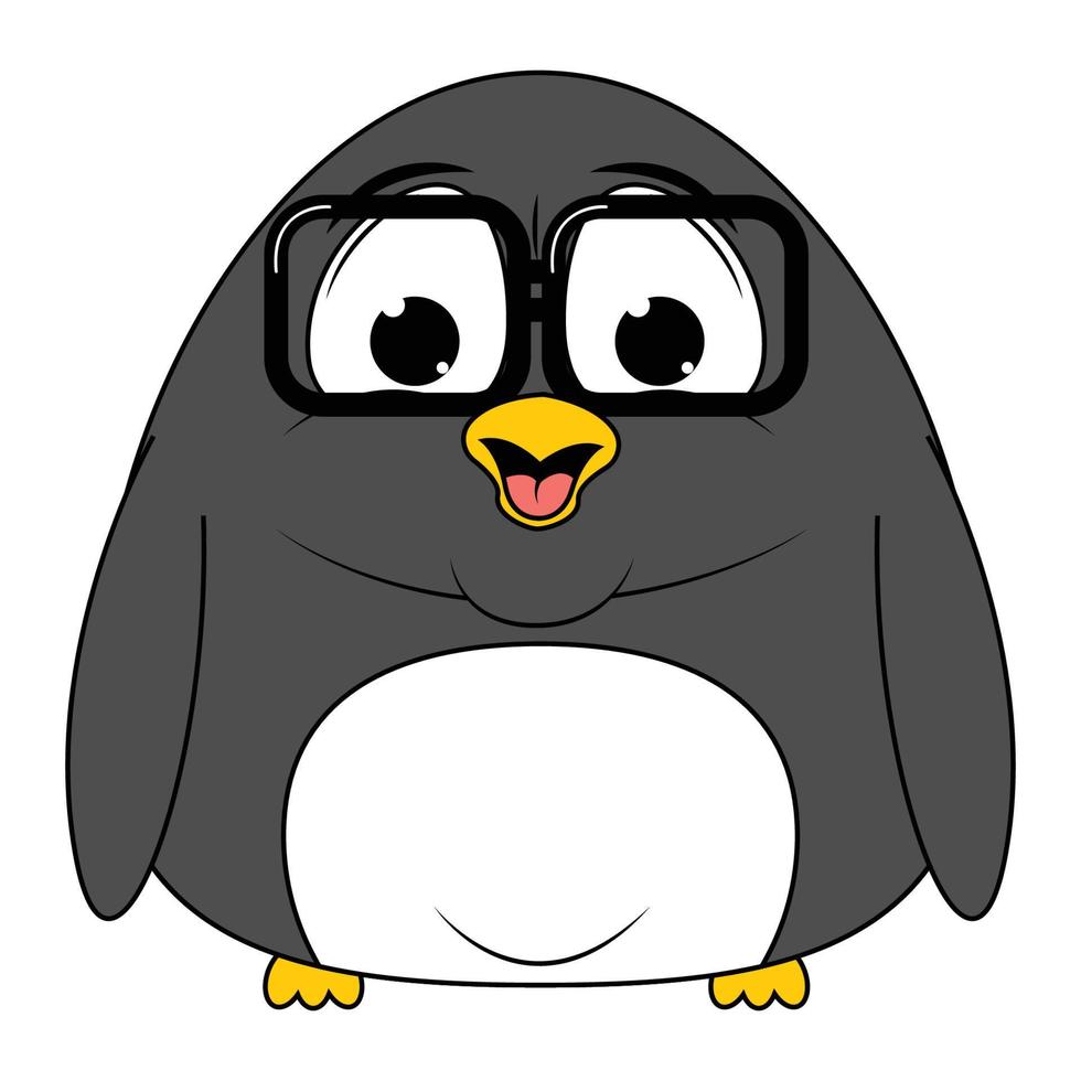 desenho de animal pinguim fofo vetor