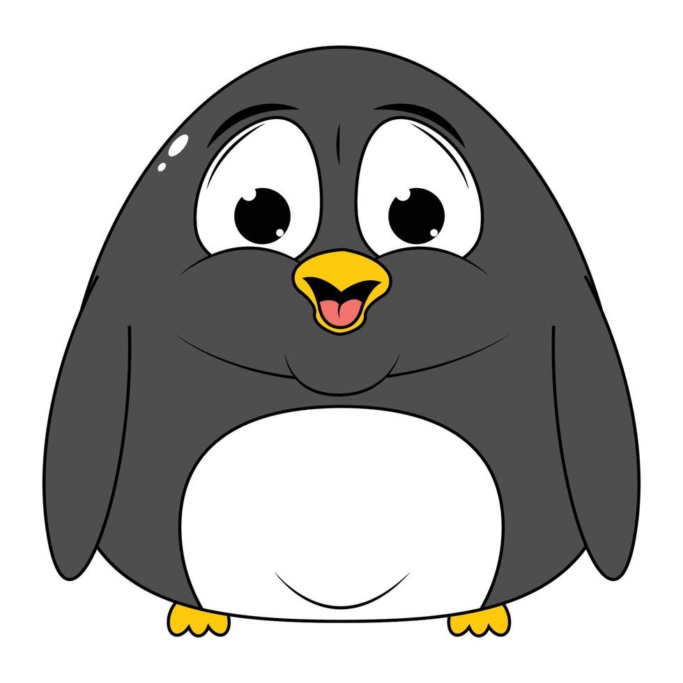 desenho de animal pinguim fofo vetor