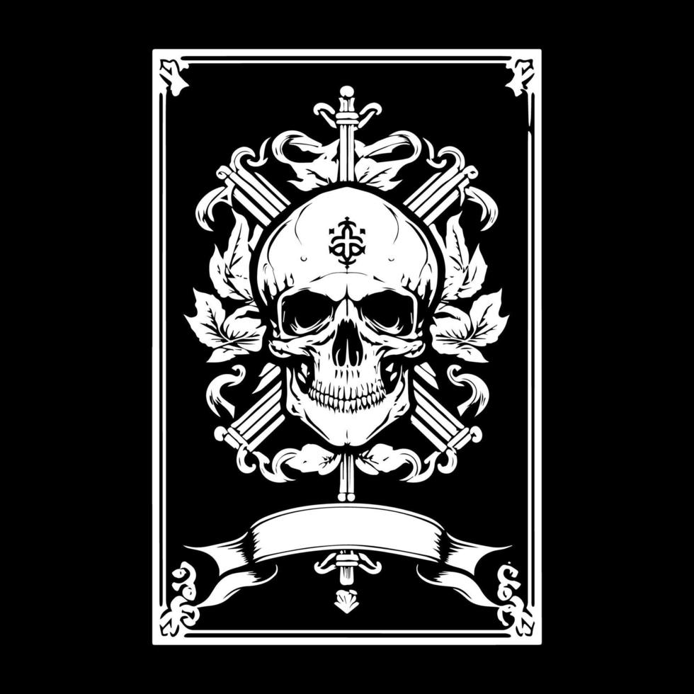 pirata crânio cabeça logotipo ilustração é desenhado à mão com meticuloso atenção para detalhe, capturando a icônico imagem do a fanfarrão pirata vetor