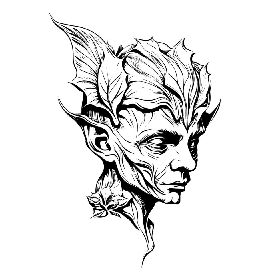 goblin ilustração logotipo é uma distintivo e atraente opção para negócios ou organizações olhando para crio uma memorável marca identidade vetor