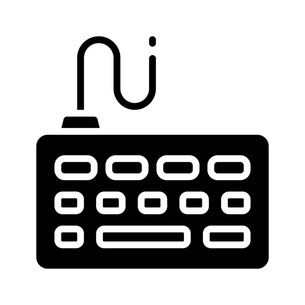 ícone de teclado para seu site, celular, apresentação e design de logotipo. vetor
