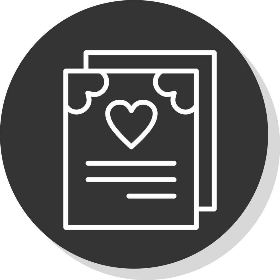 design de ícone de vetor de certificado de casamento