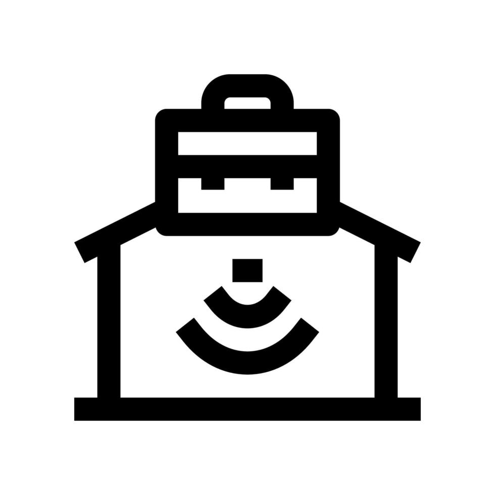 trabalhando às casa ícone para seu local na rede Internet, móvel, apresentação, e logotipo Projeto. vetor