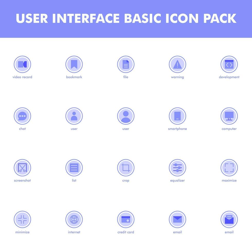 pacote de ícones de interface de usuário isolado no fundo branco. para o design do seu site, logotipo, aplicativo, interface do usuário. ilustração de gráficos vetoriais e curso editável. eps 10. vetor