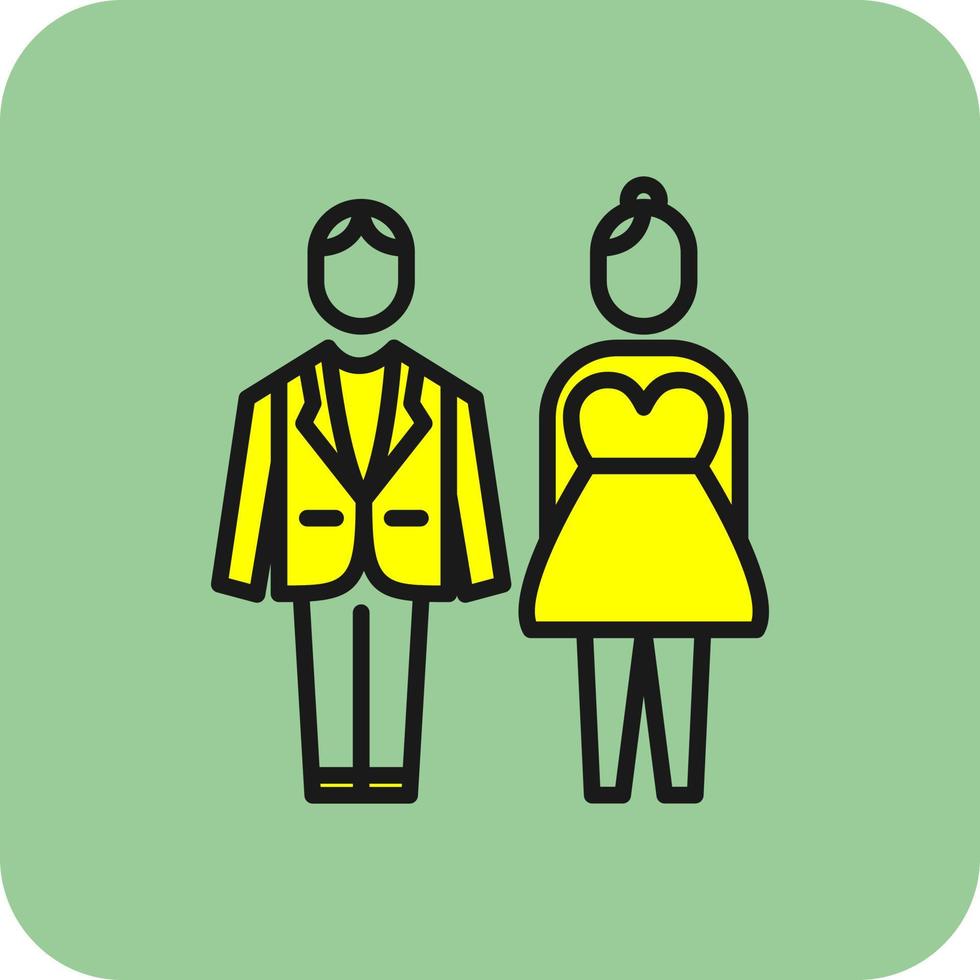 design de ícone de vetor de noivo