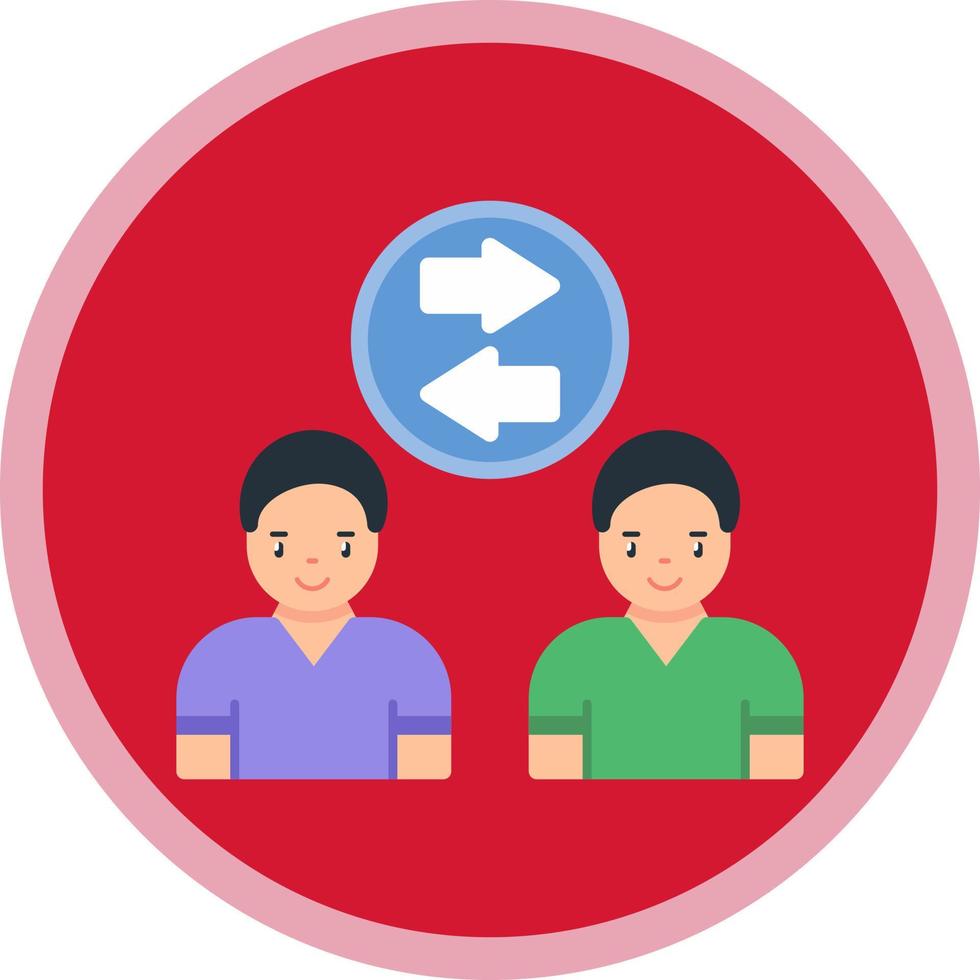 design de ícone de vetor de rotatividade de funcionários