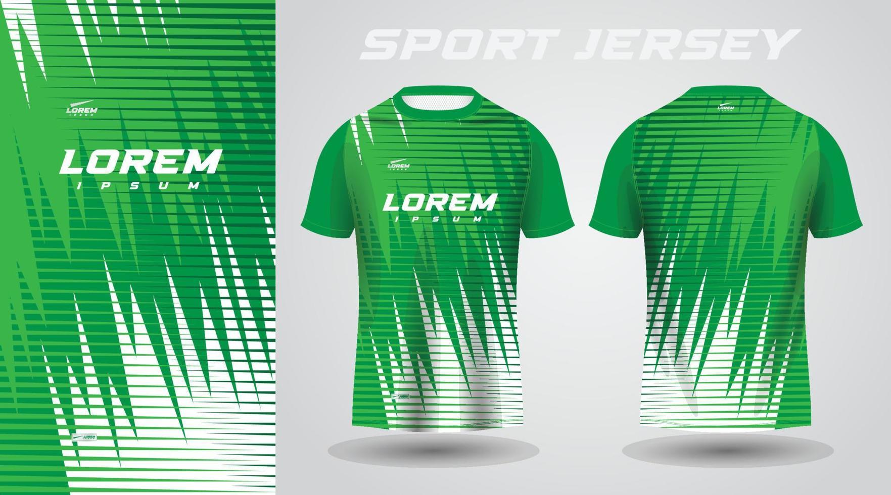 verde camisa futebol futebol esporte jérsei modelo Projeto brincar vetor