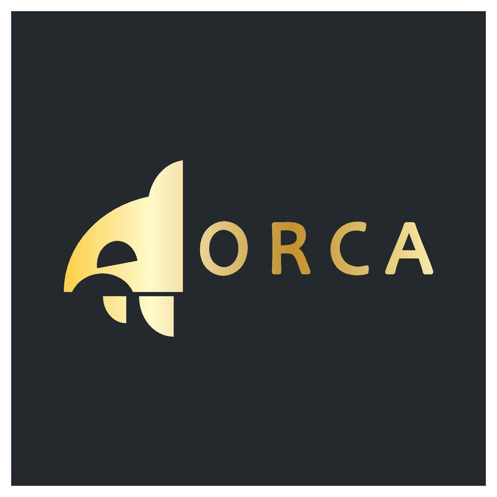 simples orca baleia animal ilustração logotipo criativo projeto, assassino baleia, embaixo da agua animal. logotipo para negócios, identidade e branding,crachá,conservação,ecologia conceito, mar animal proteção, vetor