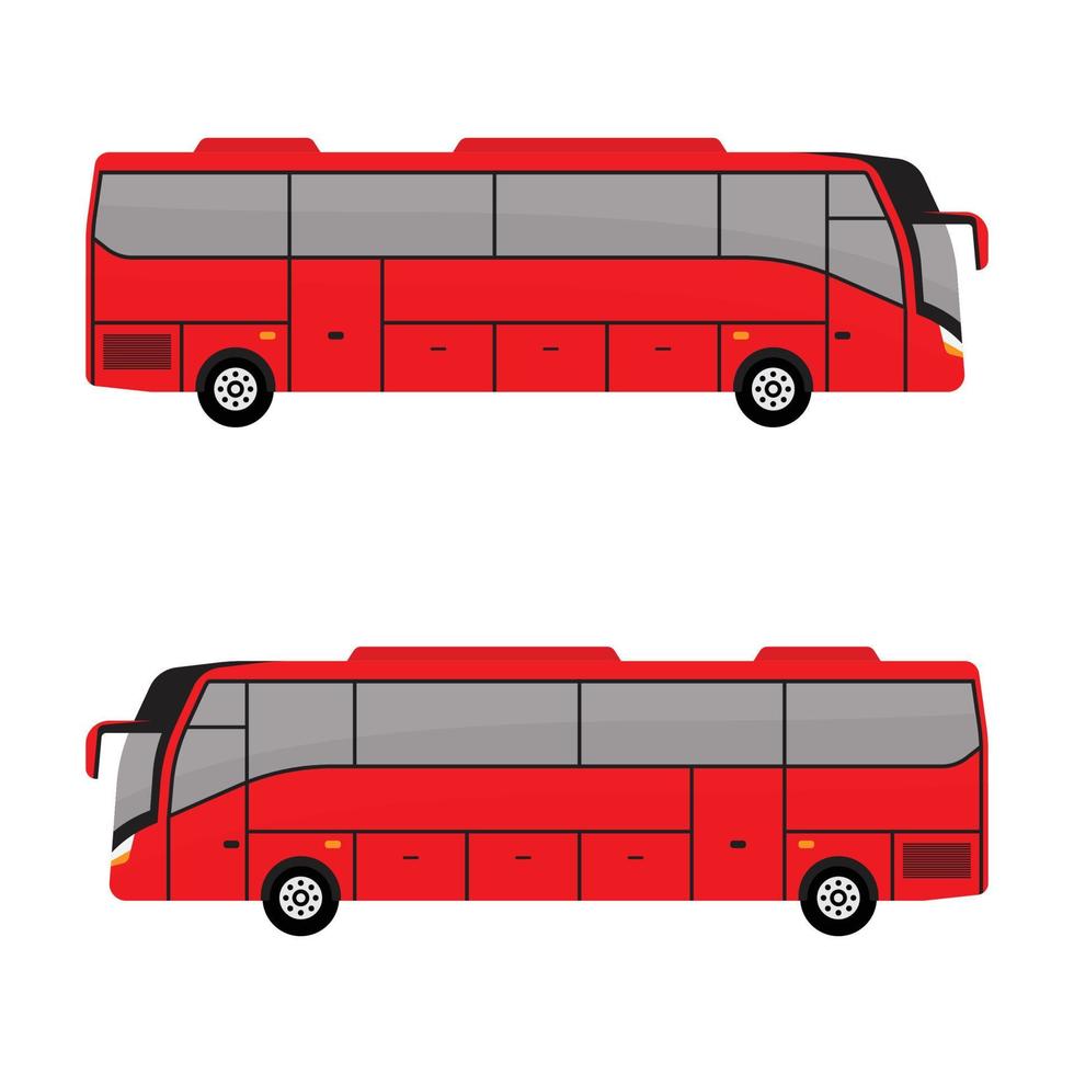 vetor vermelho ônibus turismo ilustração