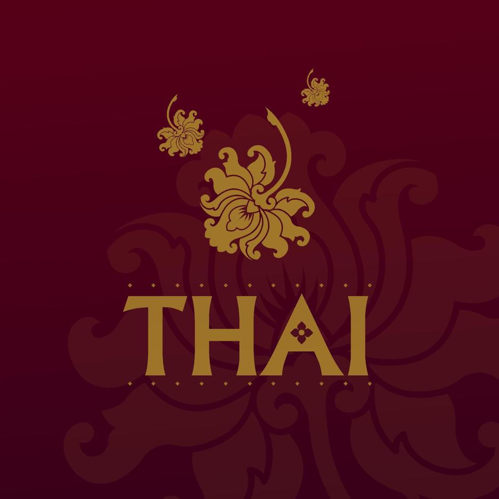tailandês artes elemento para tailandês gráfico Projeto vetor ilustração.