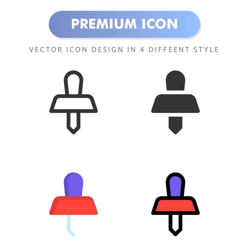ícone de alfinete para o design de seu site, logotipo, aplicativo, interface do usuário. ilustração de gráficos vetoriais e curso editável. ícone do projeto eps 10. vetor