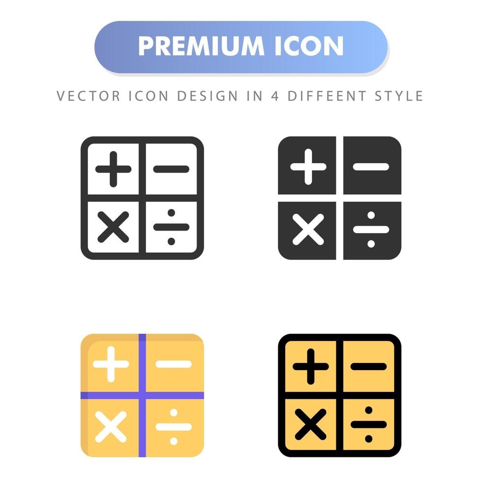 ícone de calculadora para o design de seu site, logotipo, aplicativo, interface do usuário. ilustração de gráficos vetoriais e curso editável. ícone do projeto eps 10. vetor