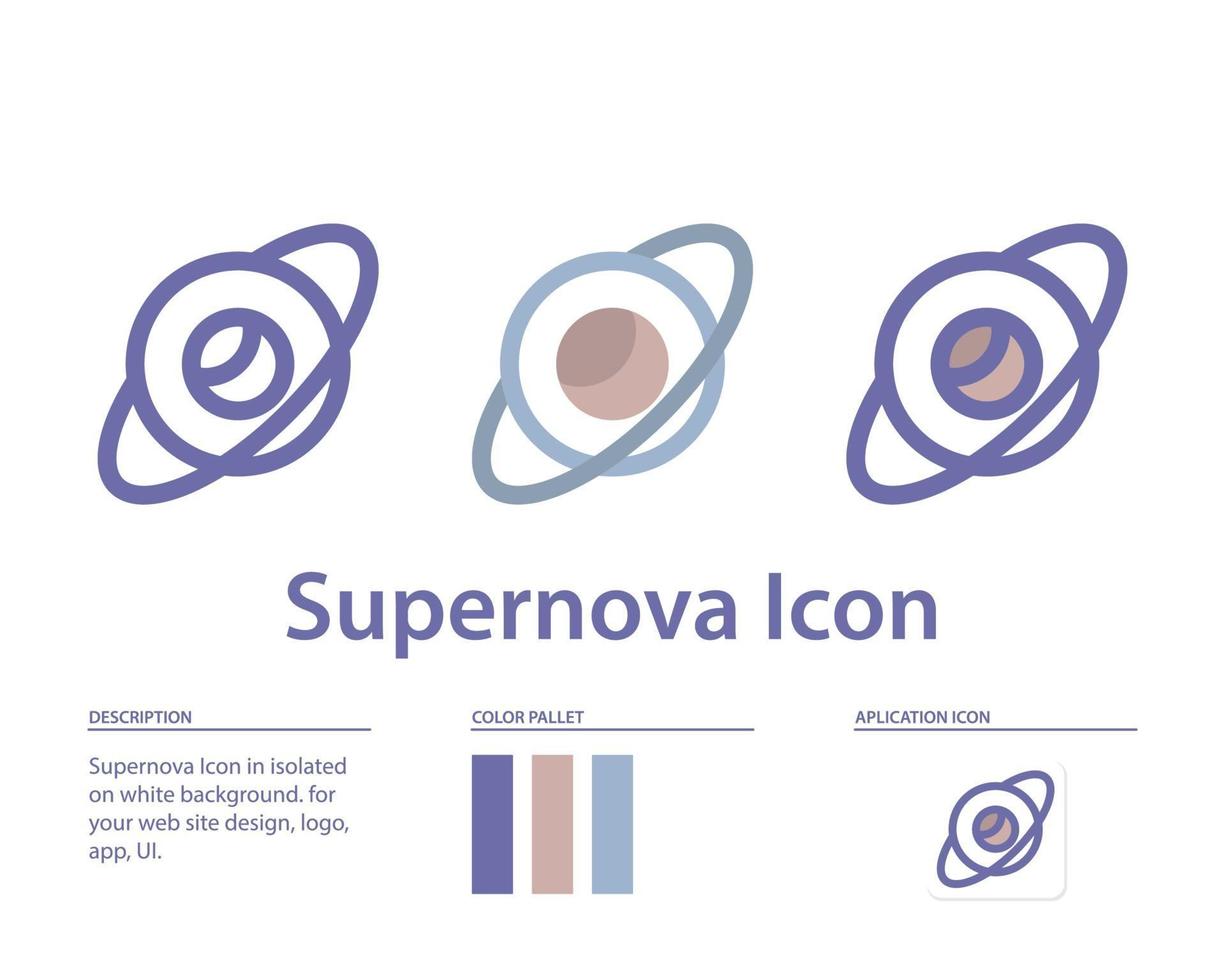ícone de supernova em isolado no fundo branco. para o design do seu site, logotipo, aplicativo, interface do usuário. ilustração de gráficos vetoriais e curso editável. eps 10. vetor