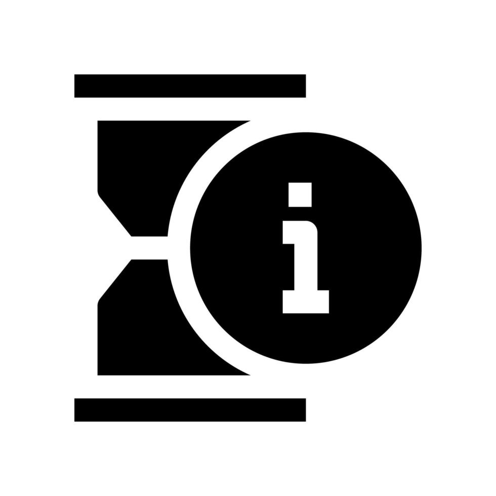 ícone de ampulheta para seu site, celular, apresentação e design de logotipo. vetor