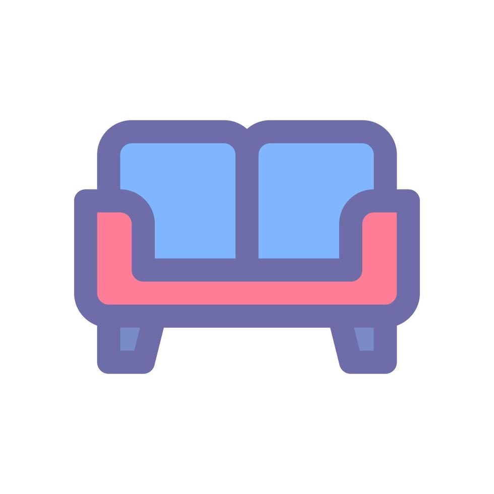 sofá ícone para seu local na rede Internet projeto, logotipo, aplicativo, ui. vetor