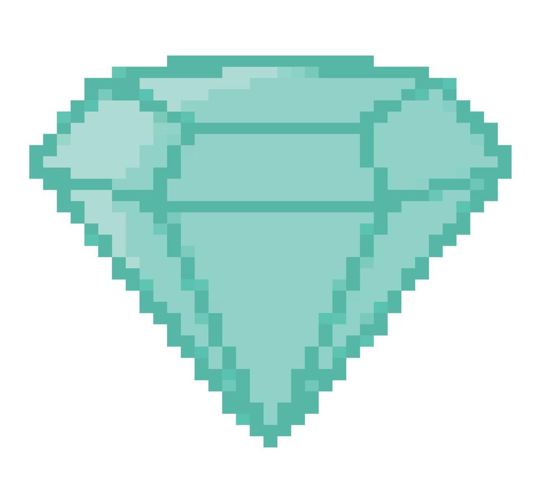 pixelizada diamante ilustração vetor