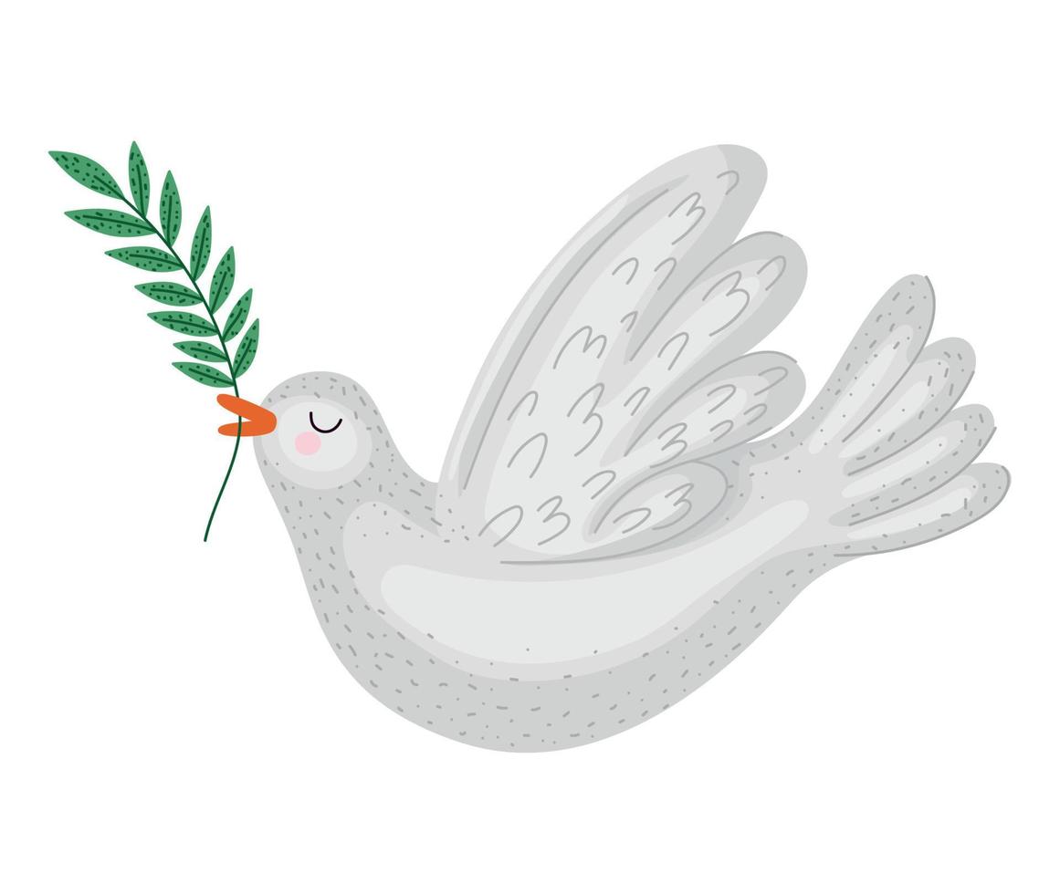 desenho da pomba da paz vetor