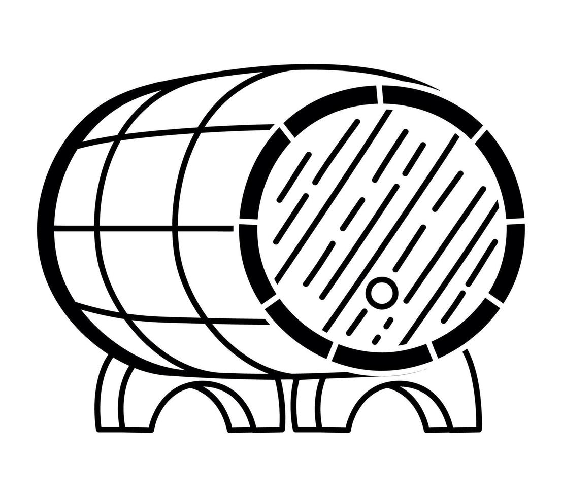 ícone de barril de cerveja vetor