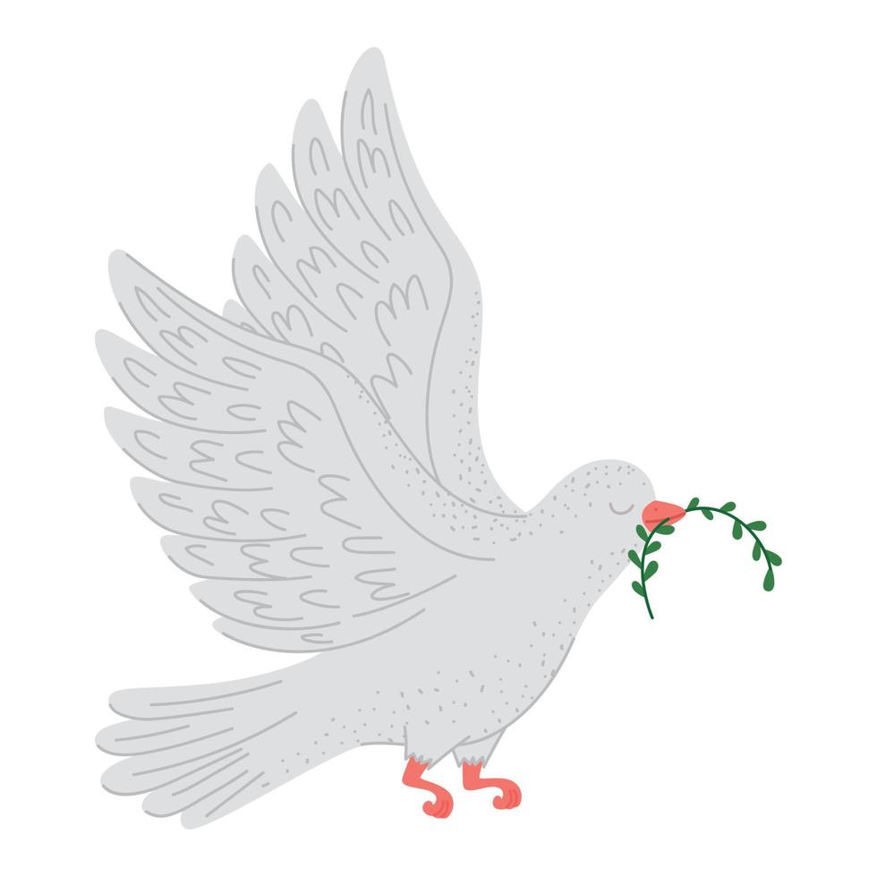ilustração da pomba da paz vetor