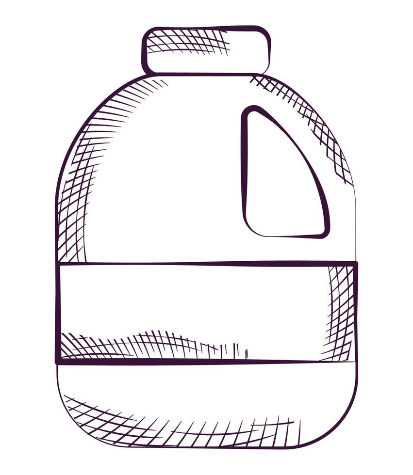 plástico leite garrafa vetor