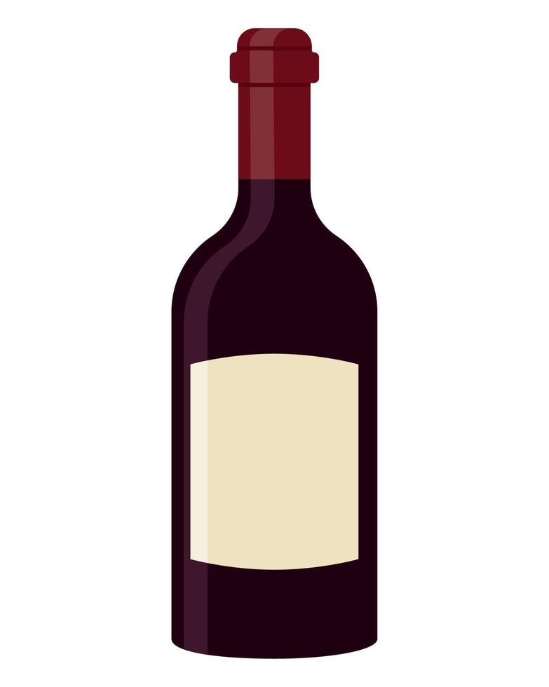 ilustração de garrafa de vinho vetor