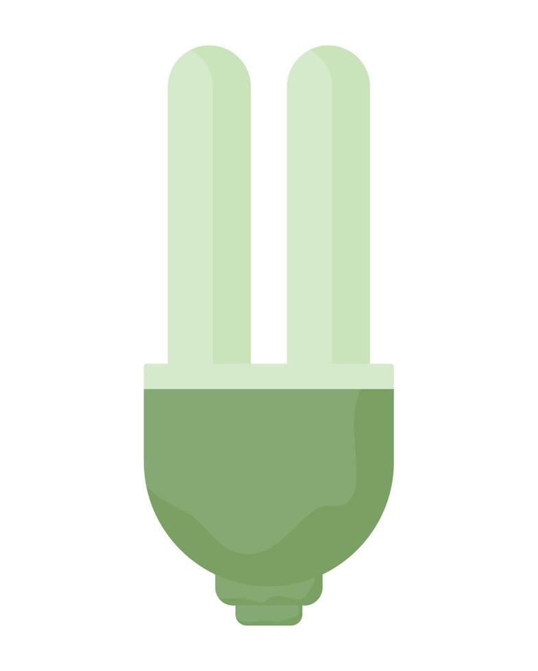 verde salvando luz lâmpada vetor