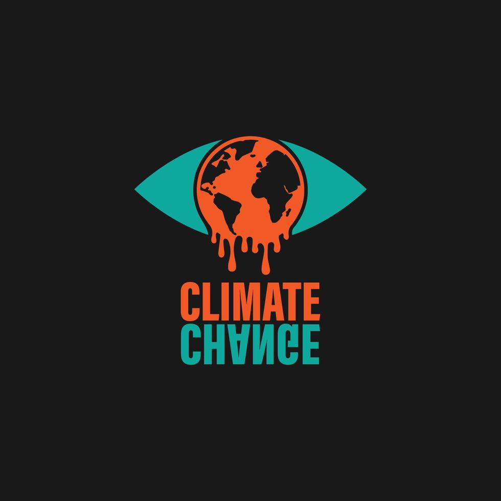 clima mudança logotipo vetor