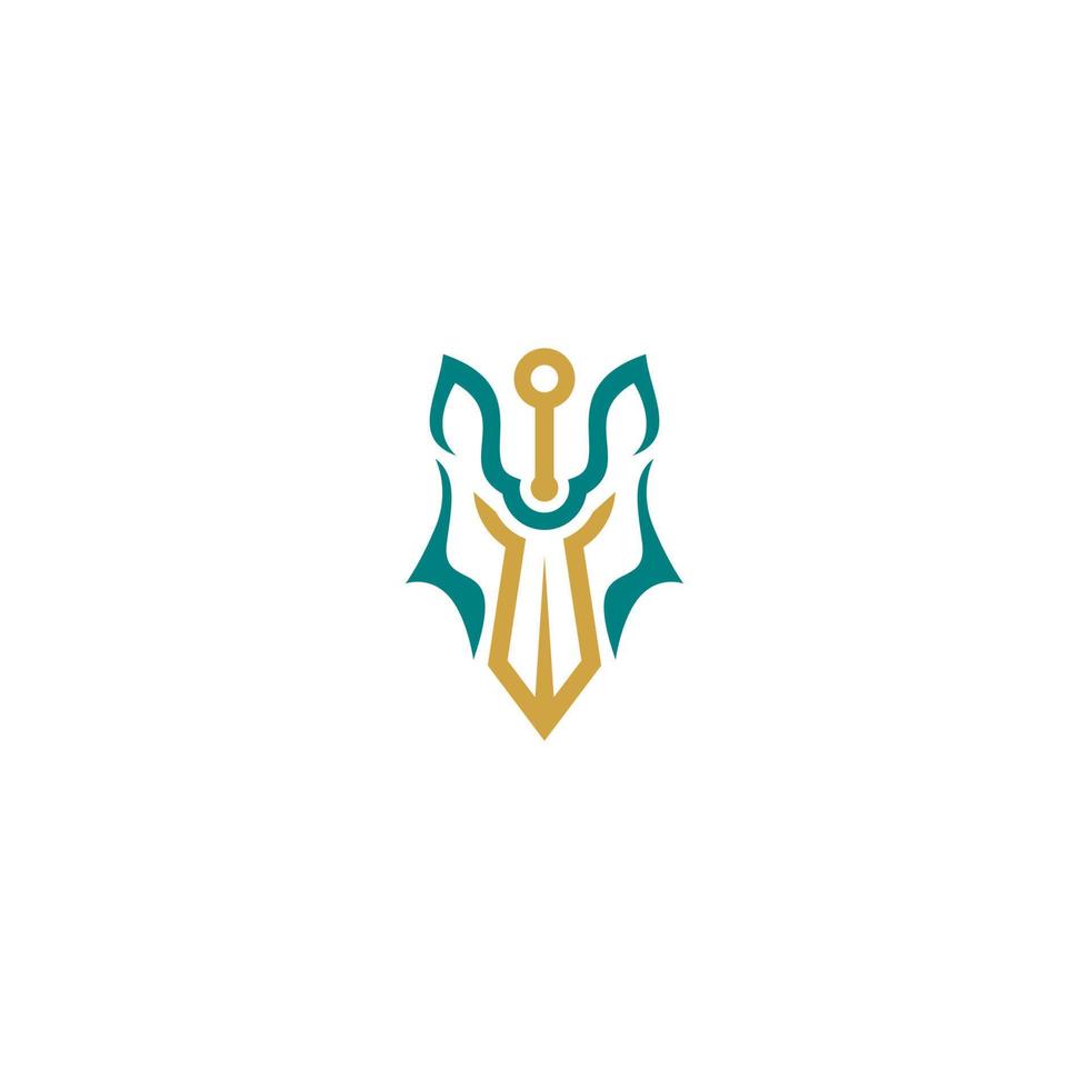 trono espada logotipo Projeto com Lobo cabeça combinação vetor