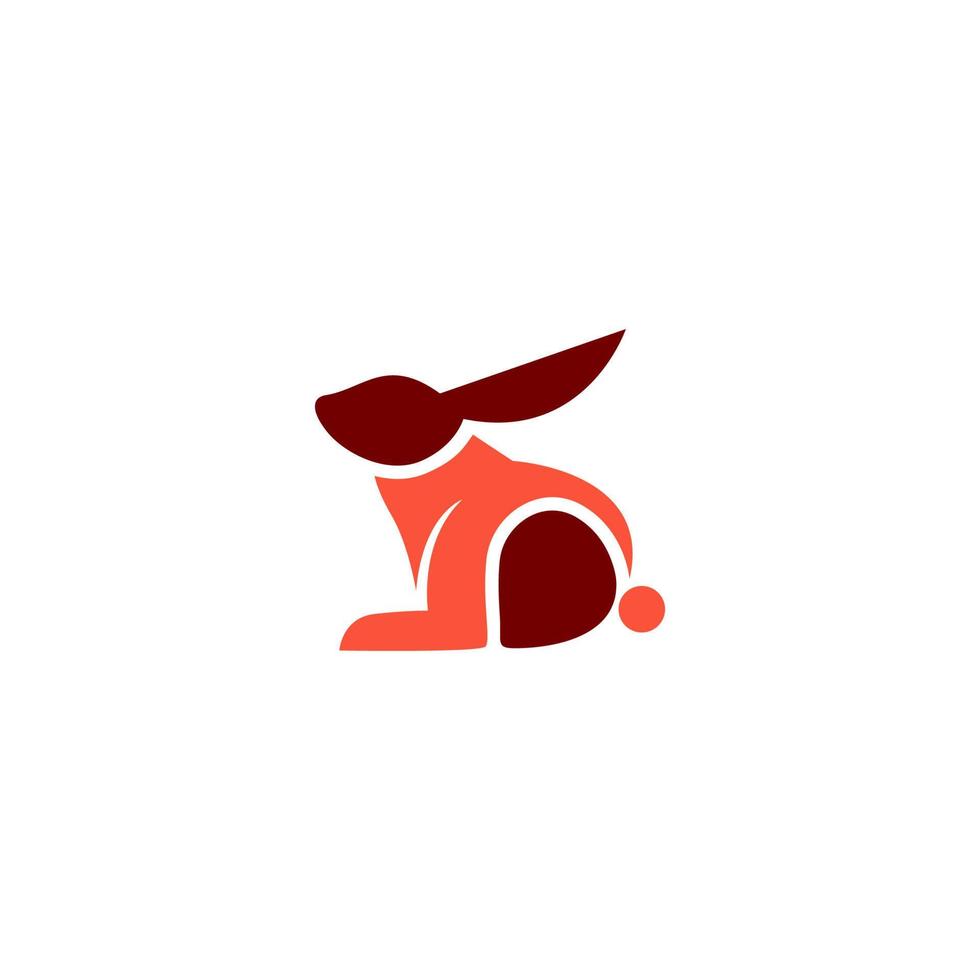 Coelho logotipo com a título'logotipo para uma companhia chamado coelho' vetor