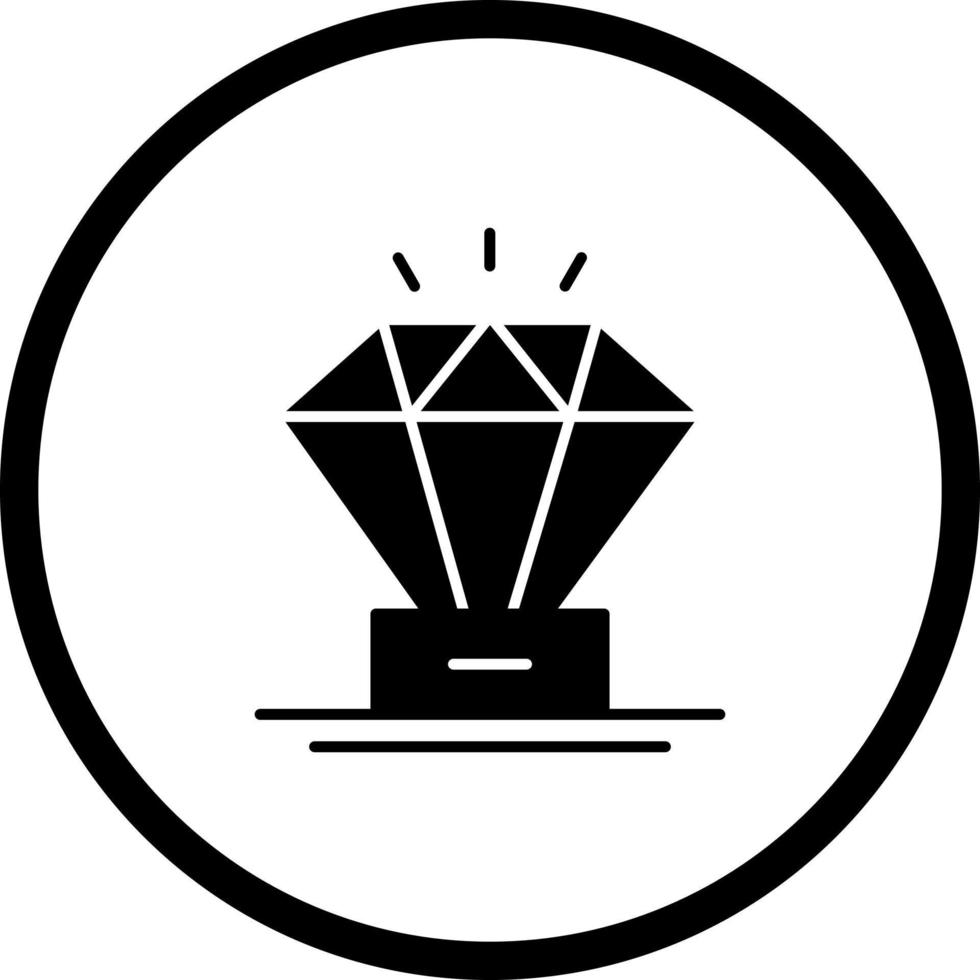 diamante único vetor ícone