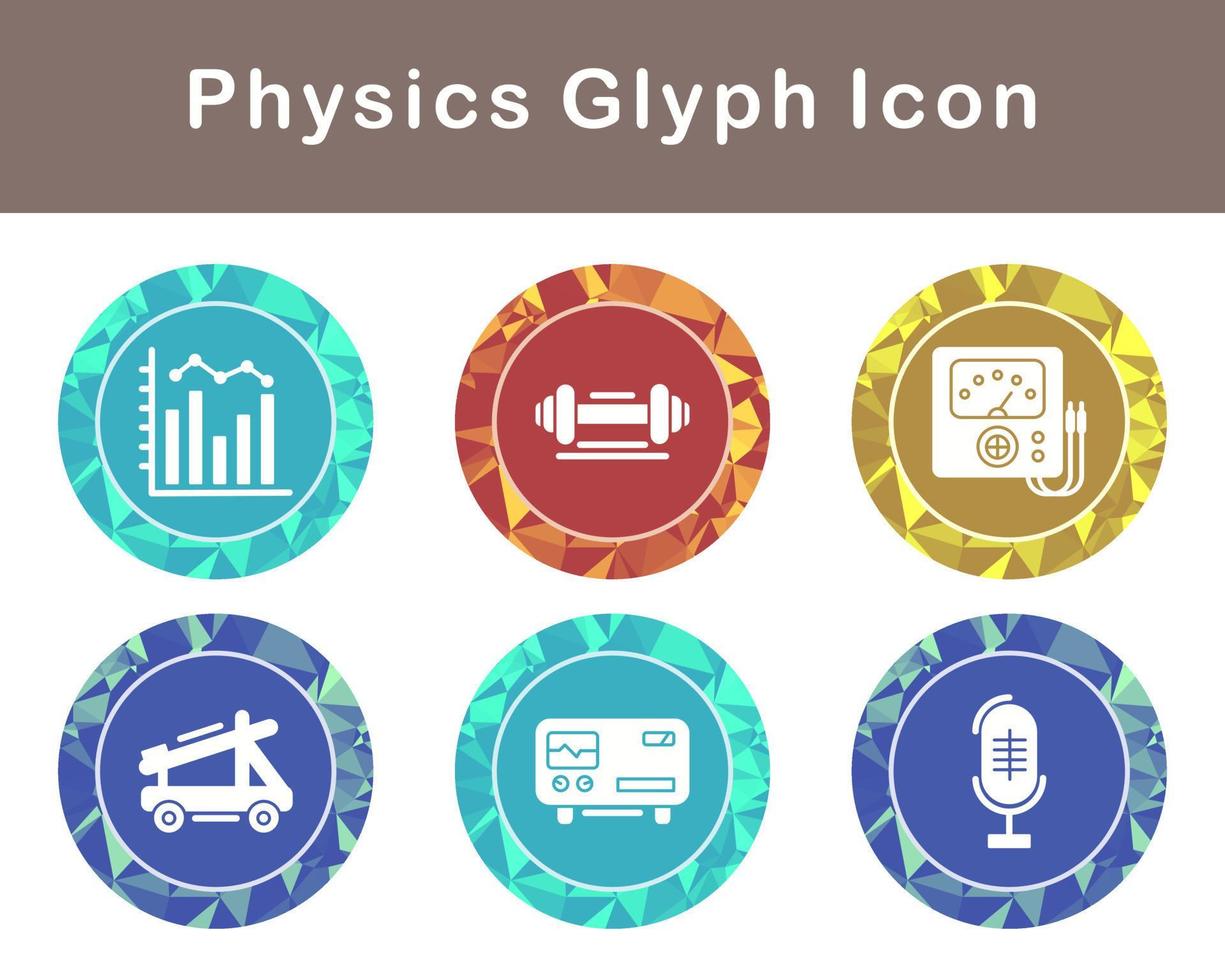 física vetor ícone conjunto