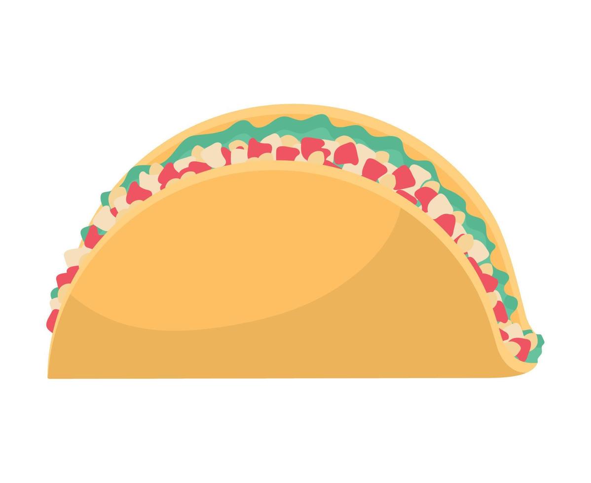 design de taco mexicano vetor