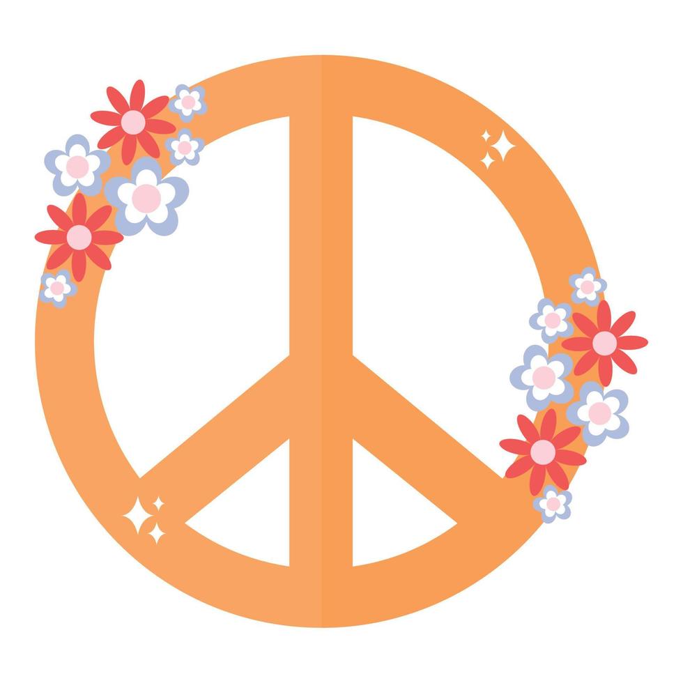 desenho do símbolo da paz vetor