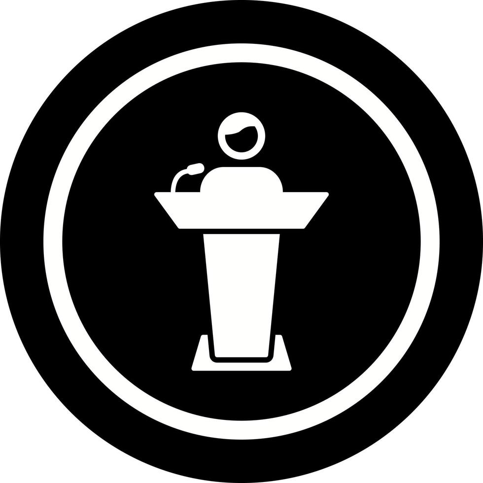 ícone de vetor de candidato eleito