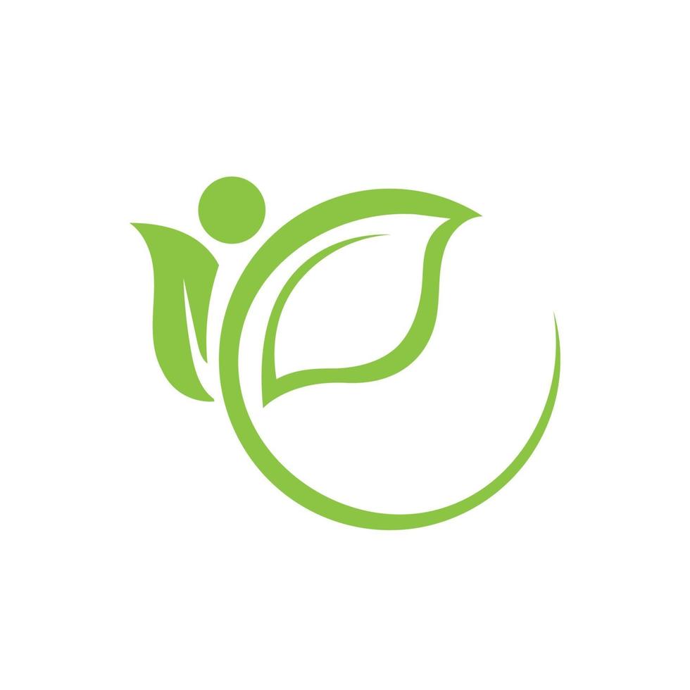 folha verde ecologia natureza logotipo elemento imagem vetorial vetor