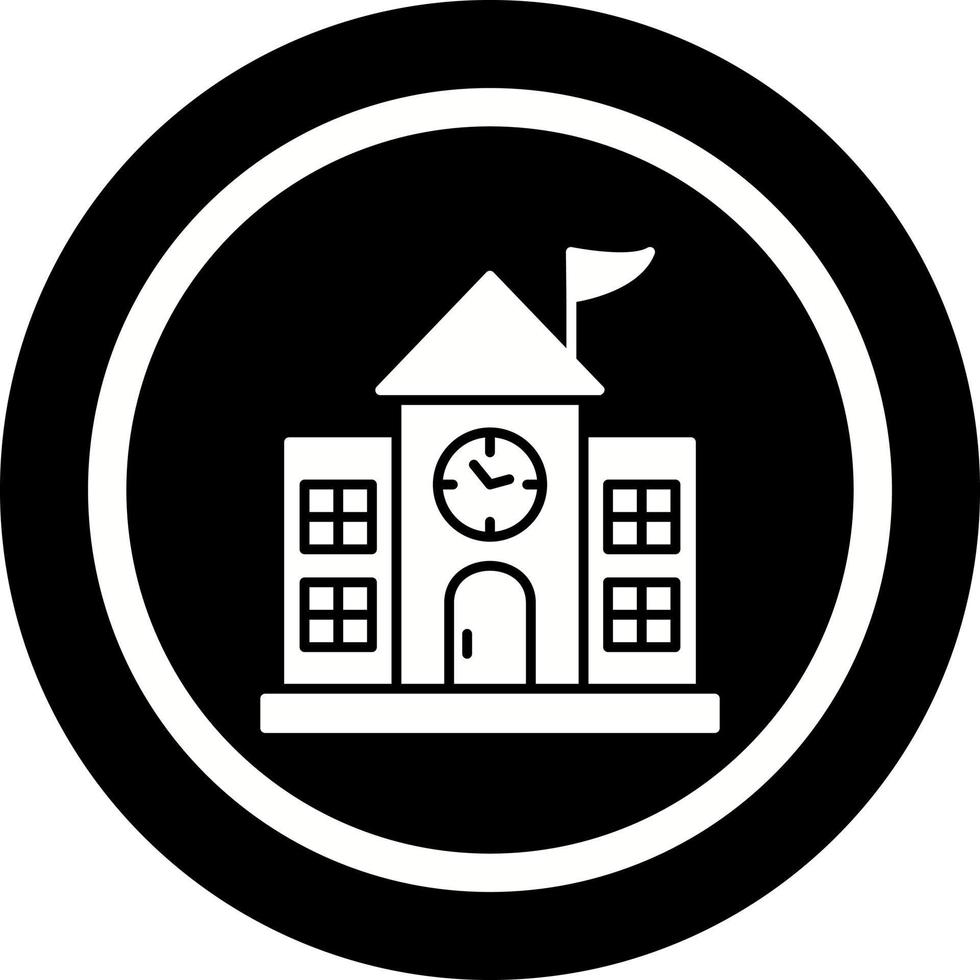 ícone de vetor de campus universitário