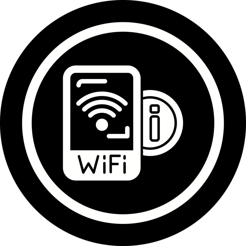 ícone de vetor de sinal wifi